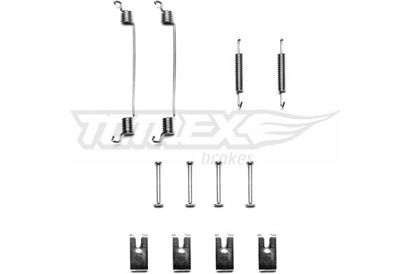 TOMEX brakes Tilbehørssæt, bremsebakker TX 40-41 TOMEX brakes TX40-41 Ford Fiesta V Monteringssæt til bremseklodser pris