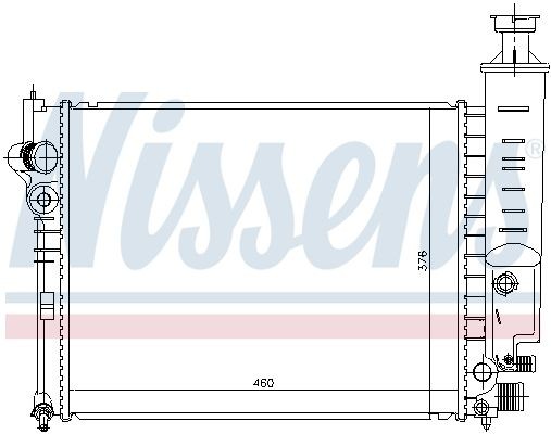 NISSENS Radiador, arrefecimento do motor 693625 NISSENS 693625 Radiador arrefecimento Peugeot 405 15E preço