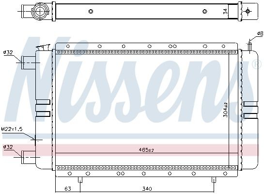 NISSENS Radiators, Motora dzesēšanas sistēma 696537 NISSENS 696537 Dzesēšanas radiatori Trafic I Platforma/Šasija (P6) cena