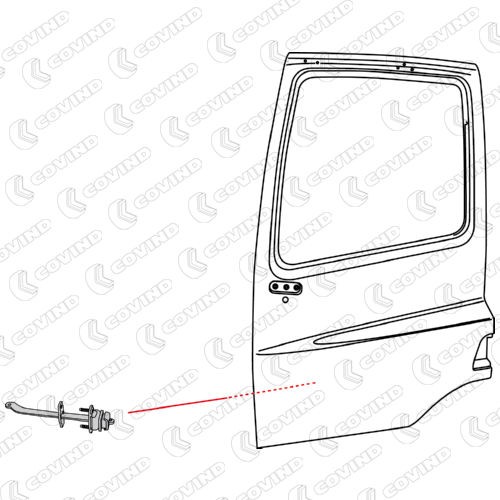 COVIND Uksekinnitaja CF0/ 9 CF0/ 9 Tagaluuk FIAT 128 COVIND
