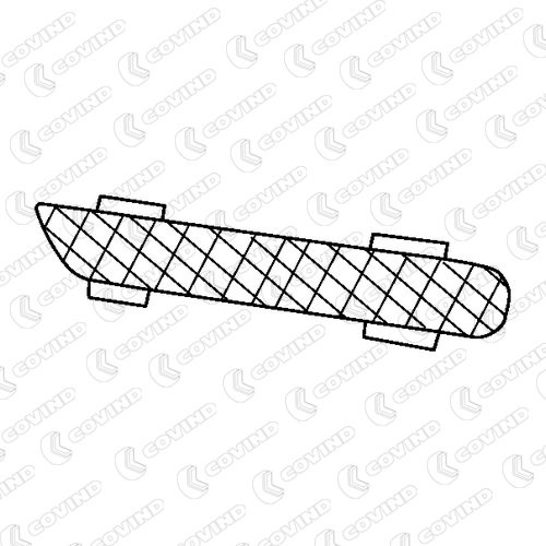 COVIND Ventilasjonsgitter SCR/ 88 Tåkelys grill COVIND Land Rover RANGE ROVER EVOQUE SCR/ 88