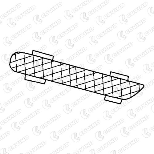 COVIND Grelha de ventilador, pára-choques SCR/ 89 Grelha do pára-choques COVIND Mercedes-Benz 190 SCR/ 89