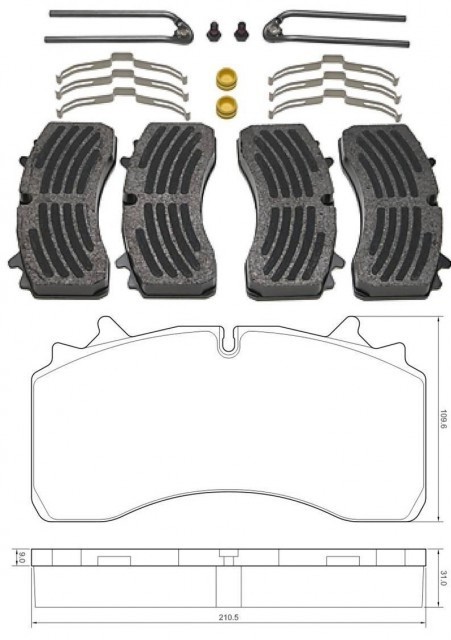 SAF Kit pastiglie freni 3.057.0084.01 3.057.0084.01 costo Pastiglie dei freni BMW Serie 1 SAF