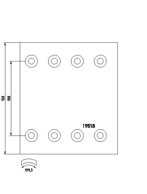 SAF Bremsesko sett 3.057.5033.00 Håndbrekk SAF 406 3.057.5033.00 billige