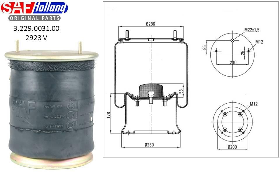 SAF Metallipalje, ilmajousitus 3.229.0031.00 PEUGEOT Ilmajousi SAF 3.229.0031.00