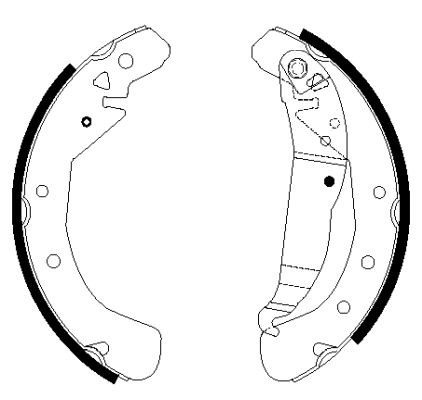 HELLA Remmenset, trommelrem 8DB 355 022-491 Remschijf, trommelrem HELLA CORSA 8DB 355 022-491 goedkoop