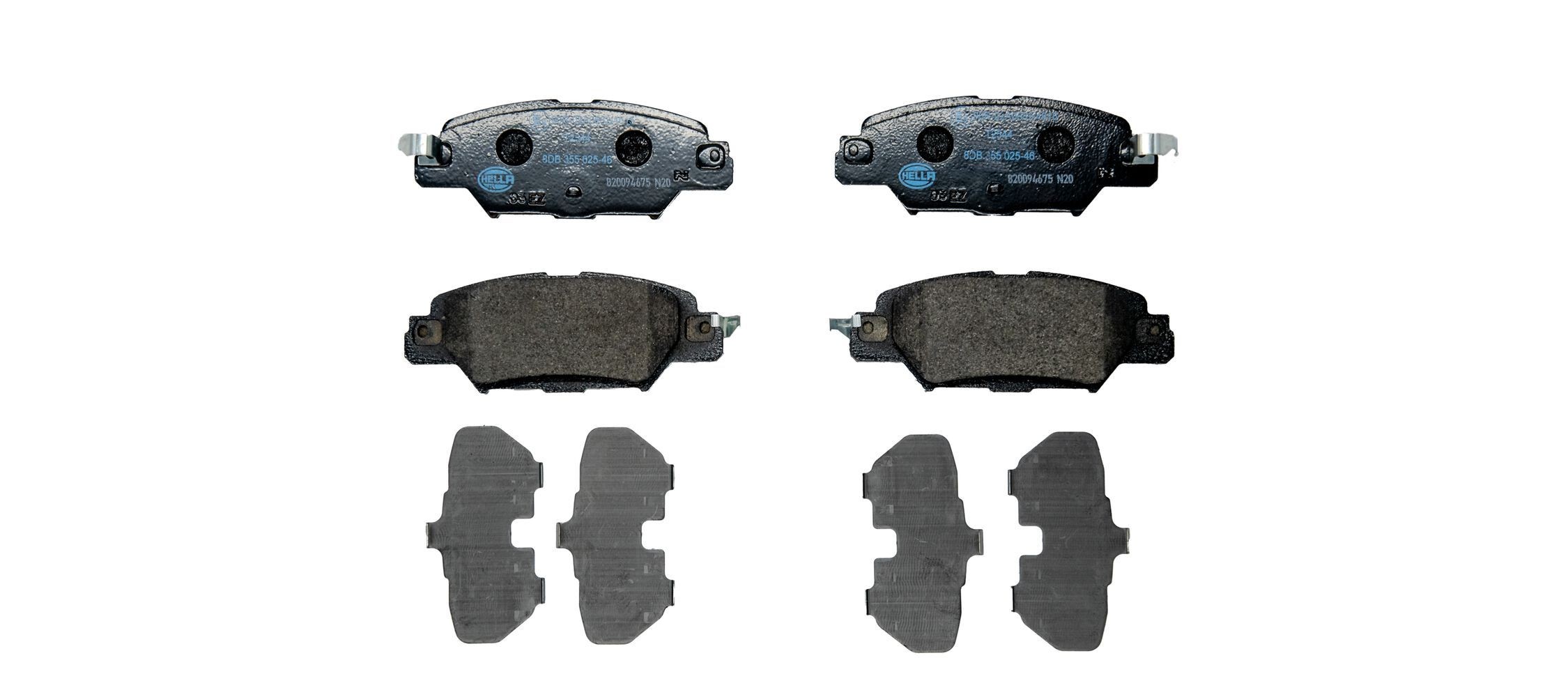 HELLA Bremseklodser 8DB 355 025-461 HELLA 8DB 355 025-461 Bremseklodser MAZDA CX-5 II (KF) 2.0 AWD 150 HK 2019