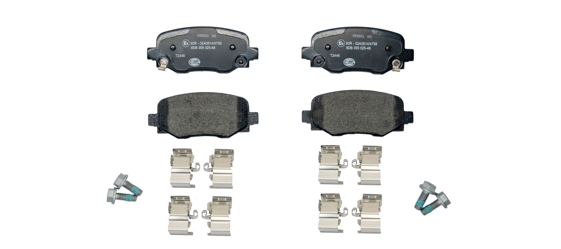 Bromsbelägg HELLA 8DB 355 025-481 HELLA 8DB 355 025-481 Bromskloss JEEP COMMANDER 2021