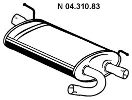 EBERSPÄCHER Einddemper 04.310.83 04.310.83 Einddemper FORD FIESTA EBERSPÄCHER