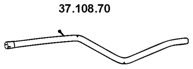 EBERSPÄCHER Avgasrör 37.108.70 37.108.70 Avgasrör EBERSPÄCHER PORSCHE 928