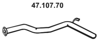 EBERSPÄCHER Heitgaasitoru 47.107.70 47.107.70 Väljalasketoru EBERSPÄCHER CHEVROLET CAMARO