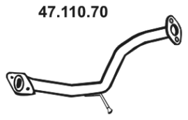 EBERSPÄCHER Avgasrör 47.110.70 47.110.70 EBERSPÄCHER avgasrör Porsche 928