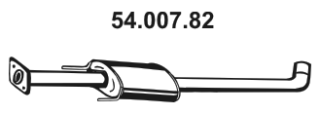 EBERSPÄCHER Keskiäänenvaimentaja 54.007.82 54.007.82 EBERSPÄCHER Keskimmäinen äänenvaimennin LEXUS ES