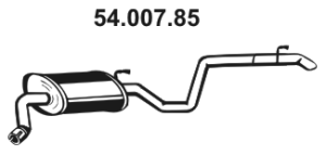 EBERSPÄCHER Bakre eksospotte 54.007.85 Bakre lyddemper EBERSPÄCHER Subaru TRIBECA 54.007.85