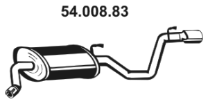EBERSPÄCHER Marmitta 54.008.83 54.008.83 costo Marmitta posteriore SAAB 900 EBERSPÄCHER
