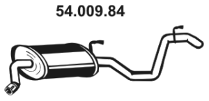 EBERSPÄCHER Koncový tlmič výfuku 54.009.84 Zadný tlmič výfuku EBERSPÄCHER IS 54.009.84 lacné
