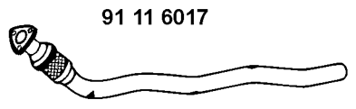 EBERSPÄCHER Voorpijp 91 11 6017 Uitlaat EBERSPÄCHER PT CRUISER 91 11 6017 goedkoop