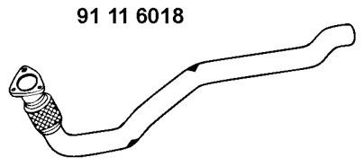 EBERSPÄCHER Heitgaasitoru 91 11 6018 Väljalasketoru EBERSPÄCHER CAMARO 91 11 6018 odav