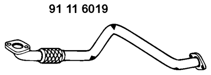 EBERSPÄCHER Tubo gas scarico 91 11 6019 91 11 6019 Tubo gas scarico EBERSPÄCHER JEEP CHEROKEE costo