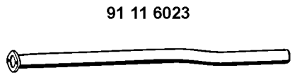 EBERSPÄCHER Exhaust Pipe 91 11 6023 Volkswagen EOS EBERSPÄCHER exhaust pipe 91116023