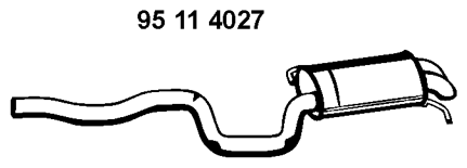 EBERSPÄCHER Endschalldämpfer 95 11 4027 95 11 4027 Endschalldämpfer EBERSPÄCHER VW PHAETON