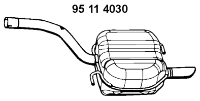 EBERSPÄCHER Endschalldämpfer 95 11 4030 ESD EBERSPÄCHER PHAETON 95 11 4030 günstig
