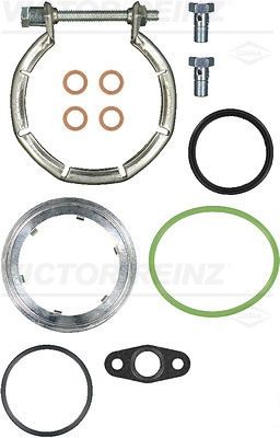 REINZ Kit montaggio turbocompressore 04-10282-01 04-10282-01 costo Kit montaggio impianto gas scarico REINZ HYUNDAI i10