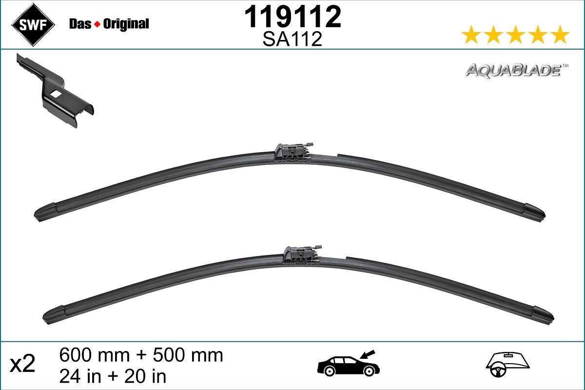 SWF Scheibenwischer 119112 Frontscheibenwischer SWF Volvo XC 90 119112