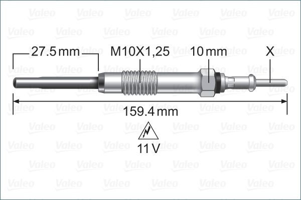 Προθερμαντήρας VALEO 345231 VALEO 345231 Προθερμαντήρας Mitsubishi OUTLANDER 2025