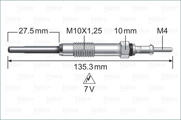VALEO Gloeibougie 345262 345262 VALEO Gloeistift CUPRA goedkoop