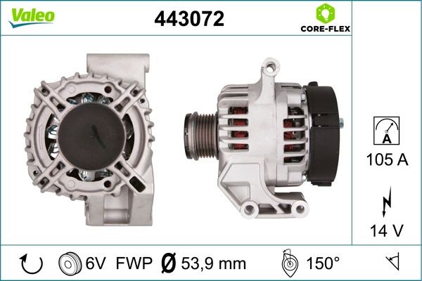VALEO Alternatore 443072 VALEO 443072 Alternatore