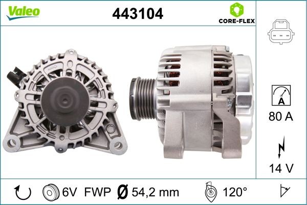 VALEO Alternatore 443104 VALEO 443104 Alternatore 3 Hatchback (BP) prezzo