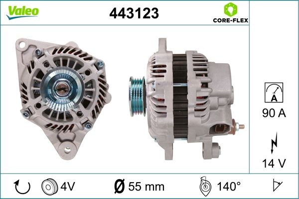 Alternatore VALEO 443123 VALEO 443123 Dinamo SMART FORTWO 2024