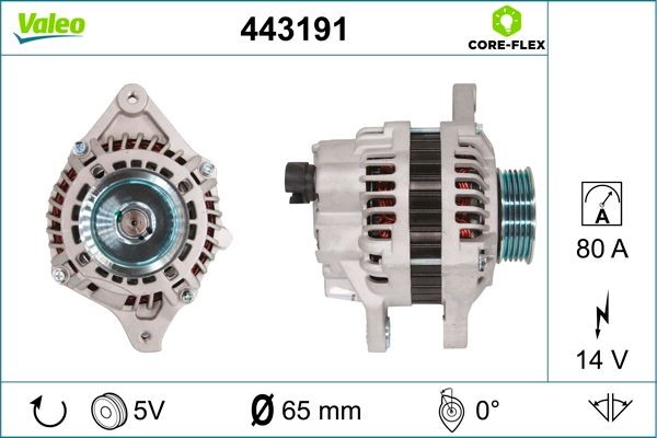 VALEO Laturi 443191 443191 VALEO Laturi HONDA INSIGHT