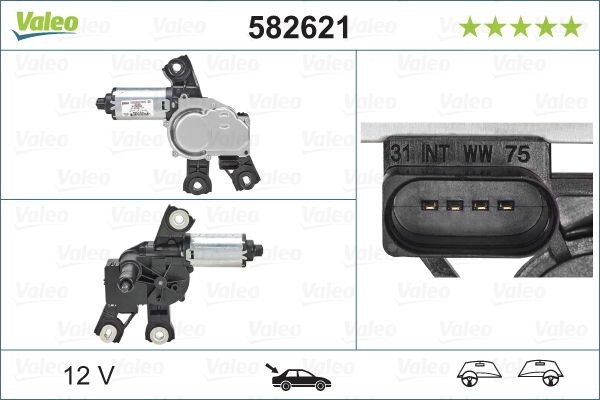Μοτέρ υαλοκαθαριστήρα VALEO 582621 VALEO 582621 Μοτέρ υαλοκαθαριστήρων Volkswagen SHARAN 2011