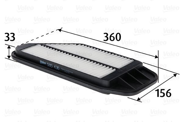 VALEO Ilmansuodatin 585436 VALEO 585436 Chevrolet Spark m300 ilmansuodatin hinta