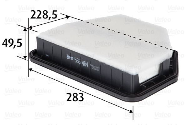 VALEO Luchtfilter 585464 Luchtfilters VALEO IMPALA 585464 goedkoop