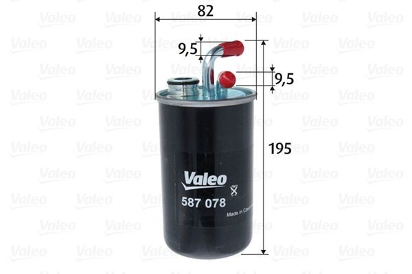 Filtro de combustível VALEO 587078 VALEO 587078 Filtro de combustível JEEP PATRIOT 2007