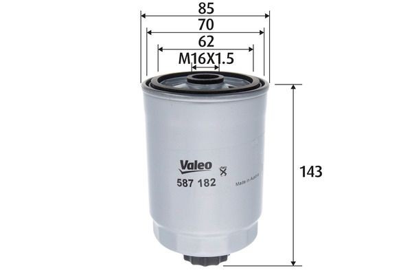 VALEO Brandstoffilter 587182 Brandstof-filter VALEO 9-5 587182 goedkoop