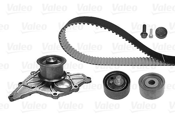 VALEO Tandremssæt med vandpumpe 614599 Vandpumpe + tandremssæt VALEO Volkswagen GOLF 614599