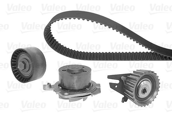 VALEO Kit cinghia distribuzione, pompa acqua 614650 614650 Kit cinghia di distribuzione e pompa acqua VALEO FIAT 500 costo