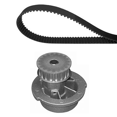 VALEO Kamremssats med vattenpump 614653 614653 VALEO kamremskit OPEL FRONTERA