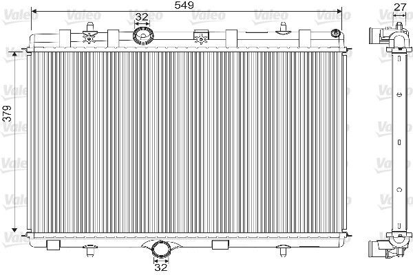 VALEO Radiator, motorkjøling 733101 Radiator motor VALEO Citroën XM 733101