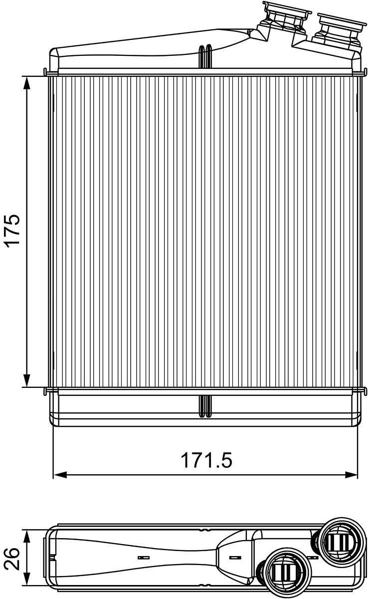 Radiateur de chauffage VALEO 811512 VALEO 811512 Radiateur de chauffage Land Rover FREELANDER 2002