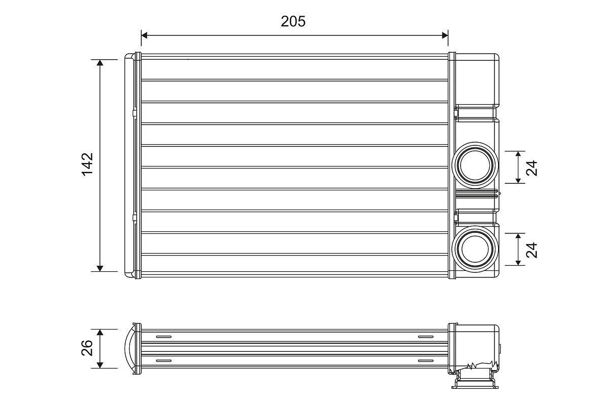 VALEO Kachelradiateur, interieurverwarming 811513 VALEO 811513 originele Voorverwarmer interieurverwarming LEXUS RX prijs