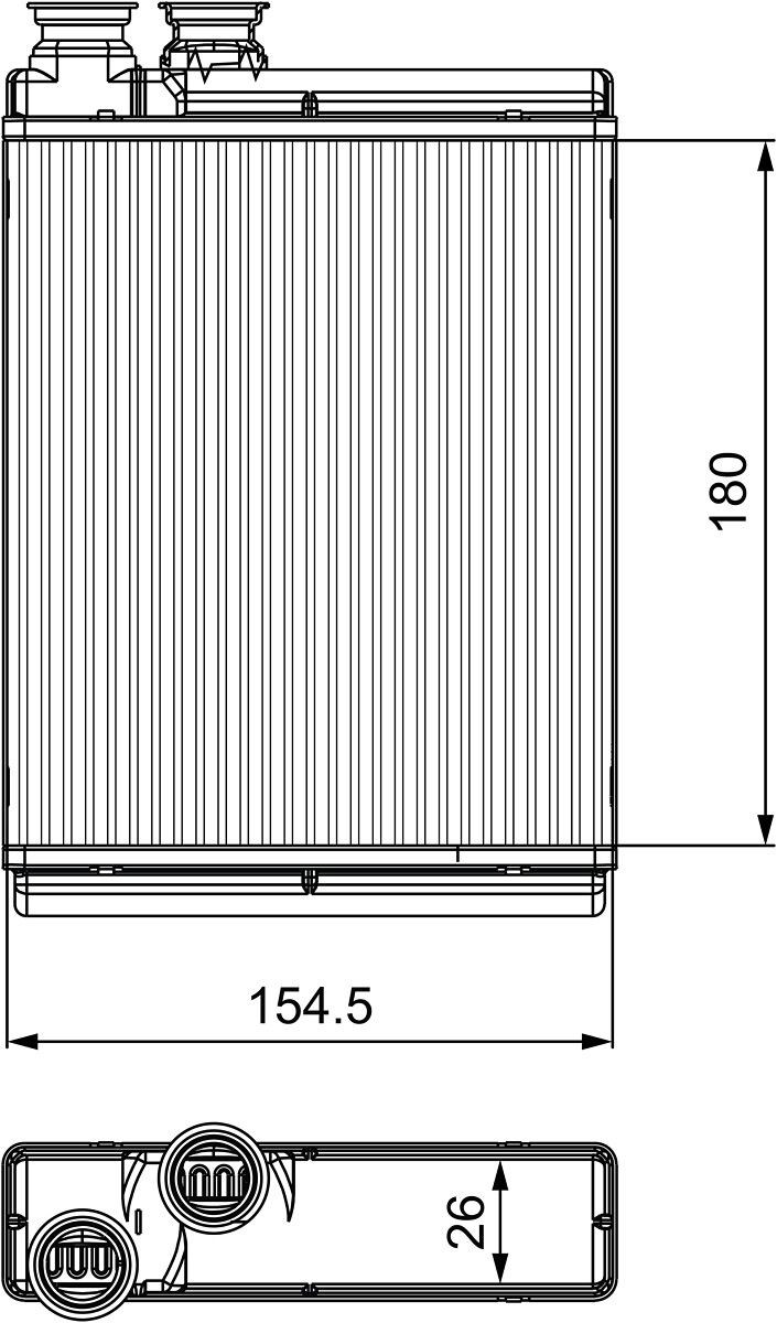 VALEO Kachelradiateur, interieurverwarming 811517 VALEO 811517 Kachelradiateur CITROËN C3 II Van / Hatchback (SC) aan een voordelige prijs