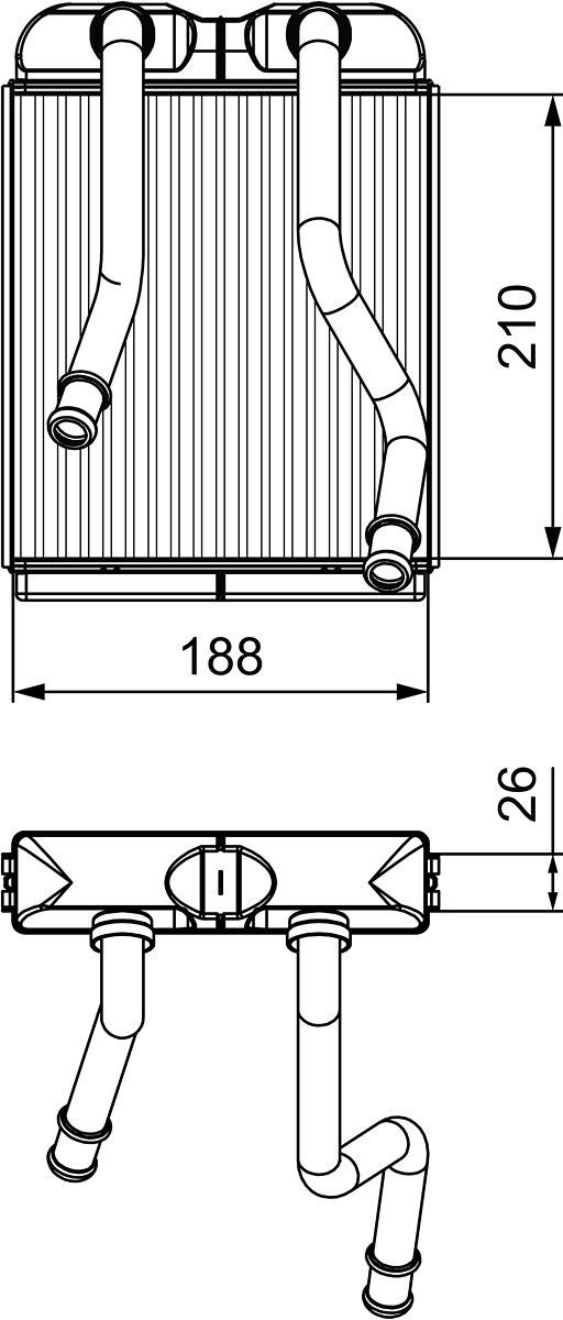 VALEO Heater matrix 811532 price Porsche 996 Heat exchanger 811532 VALEO