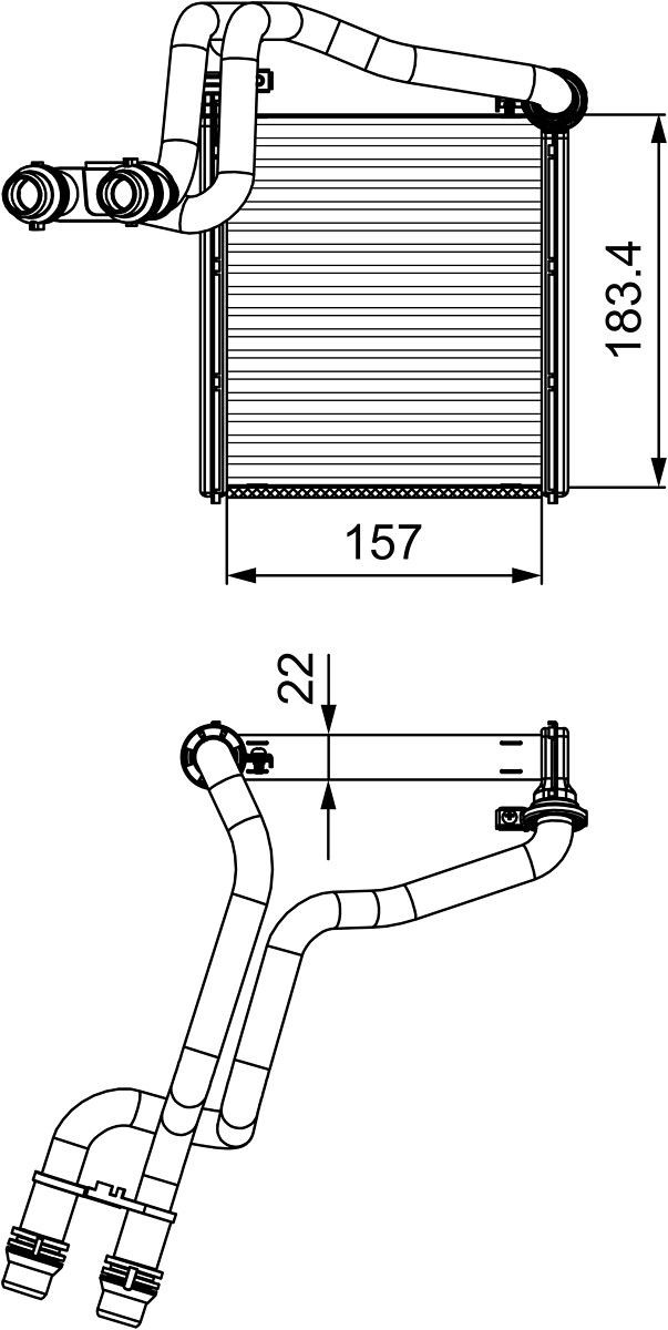 Kachelradiateur, interieurverwarming VALEO 811536 VALEO 811536: Kachelradiateur Volkswagen JETTA 2025