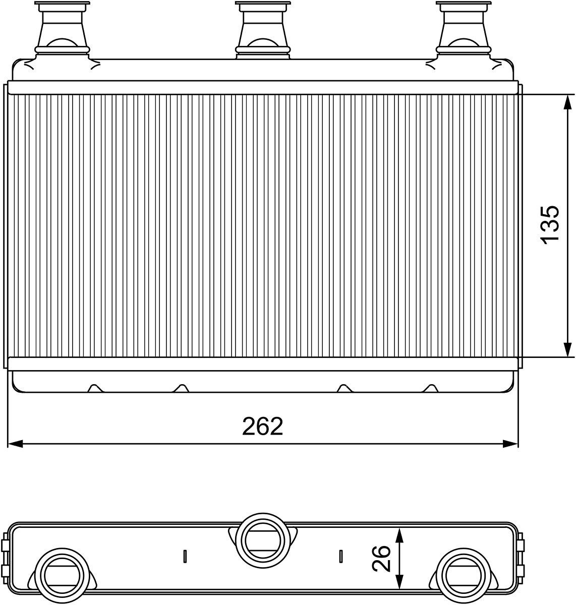 VALEO Kachelradiateur, interieurverwarming 811537 VALEO 811537 Voorverwarmer interieurverwarming BMW 5 Serie E60 prijs