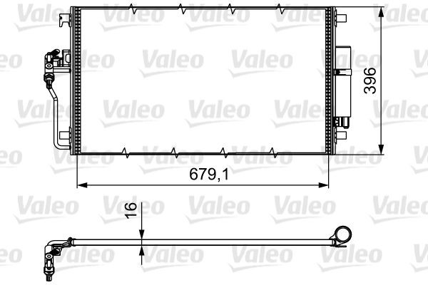 VALEO Condenseur, climatisation 814374 Volkswagen LT Condenseur de clim VALEO 814374